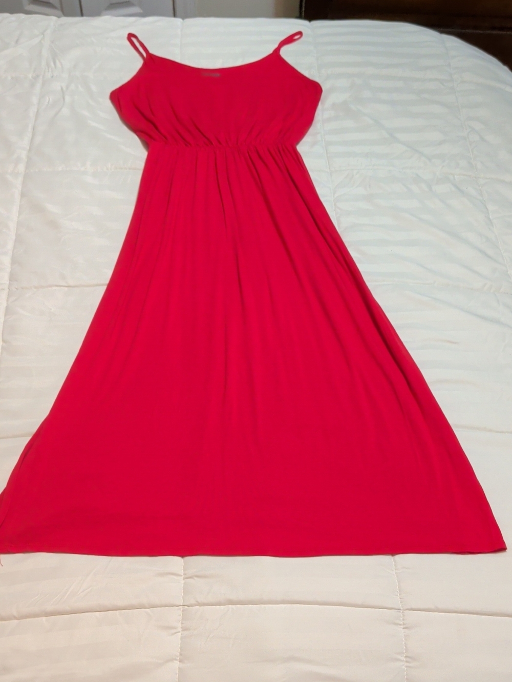 Olivia Rae Bright Red Spaghetti-Strap Maxi Dress